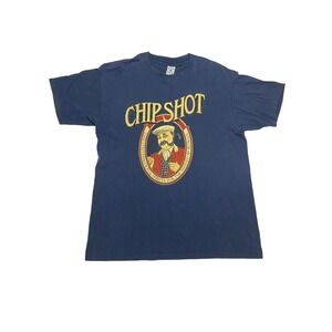 Vintage Chip Shot Golf Club T-Shirt Large Preppy Grandpa Golfer